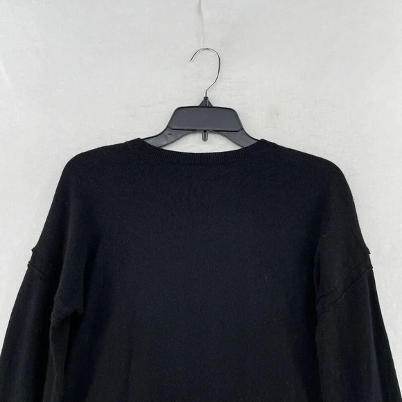 Vineyard Vines Sweater Women's Sz XS Black Knitted Drop Shoulder Sleeve Pullover - Picture 8 of 11